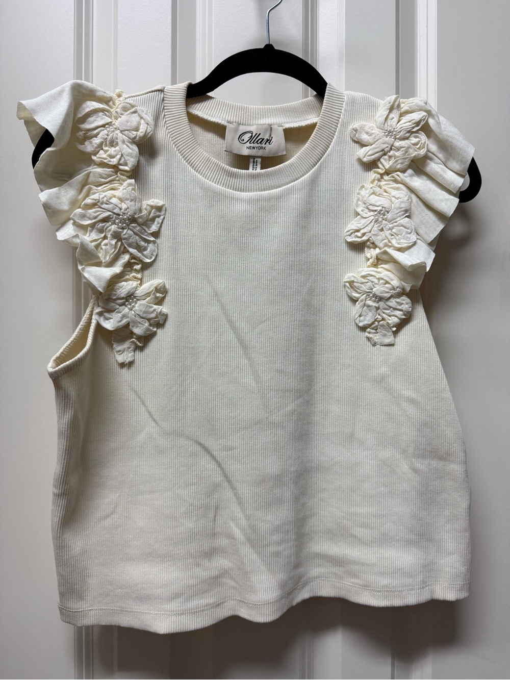 ANTHROPOLOGIE - OLLARI embellished tank - size large